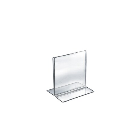 Azar Displays 5"W x 6"H Double-Foot Two Sided Sign Holder, PK10 152724